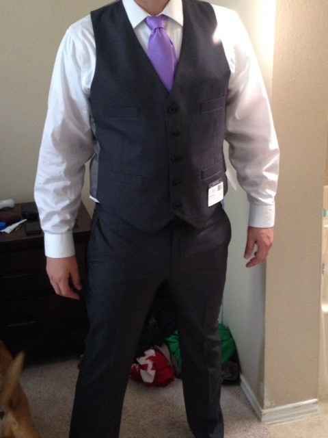Let's see what those handsome men are wearing.