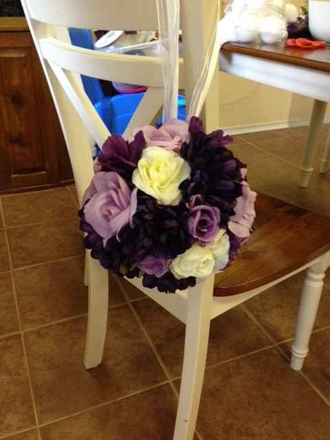 My first DIY - flower balls!