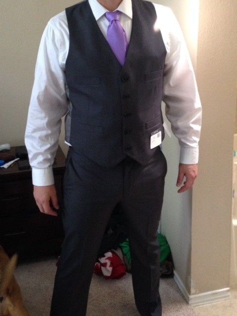 Let's see what those handsome men are wearing.