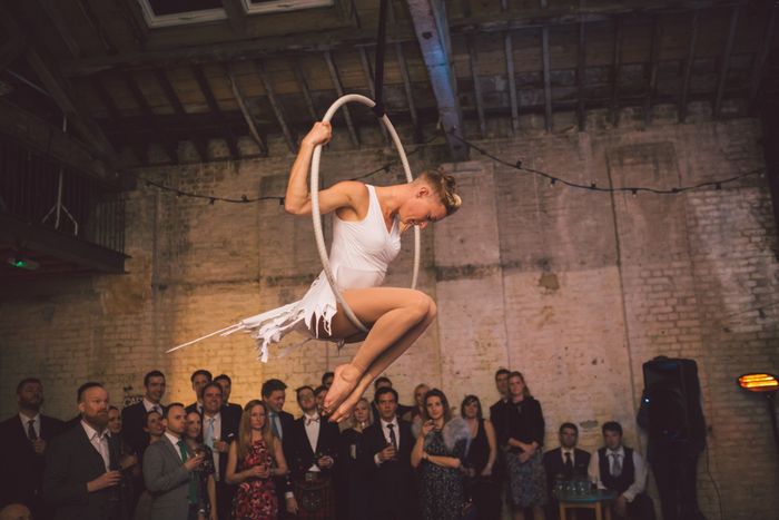 Aerialist at wedding? 1