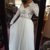 Altering lace long sleeves - 2