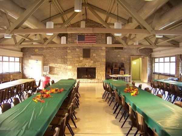 banquet table set up for wedding