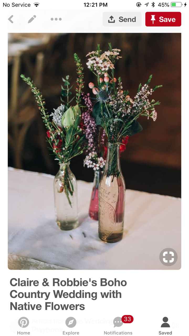 Brown bottle decoration - 2