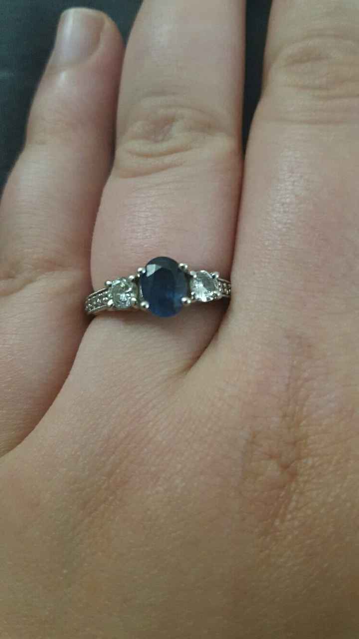Tried to revive an old thread, but it wouldn't post...so Show me your nontraditional engagement ring