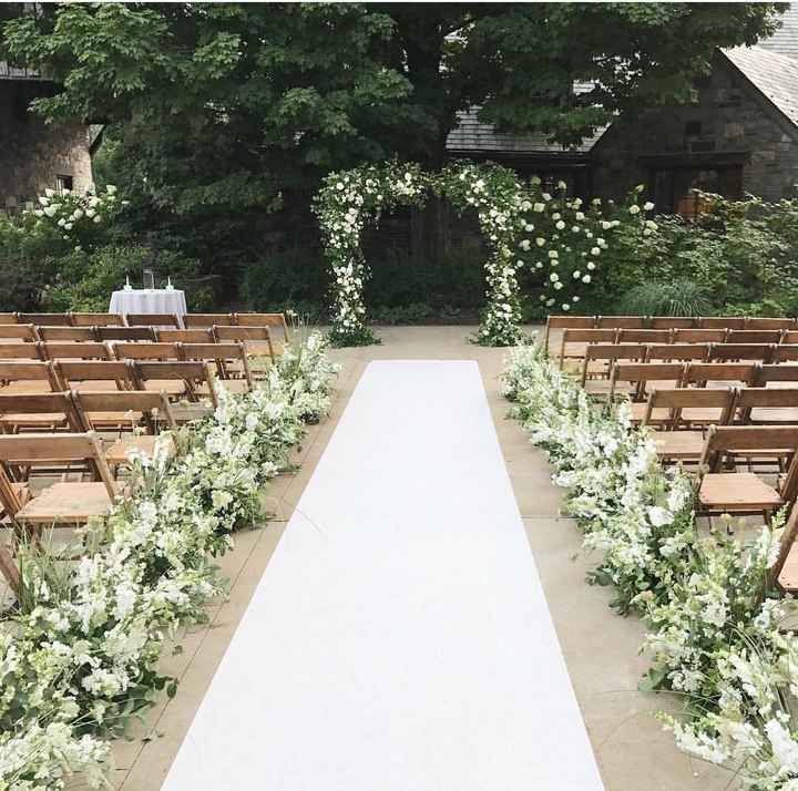 Floral ceremony aisle decor - 1