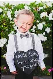 Ring Bearer signs