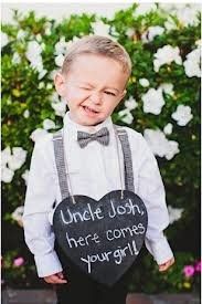 Ring Bearer signs