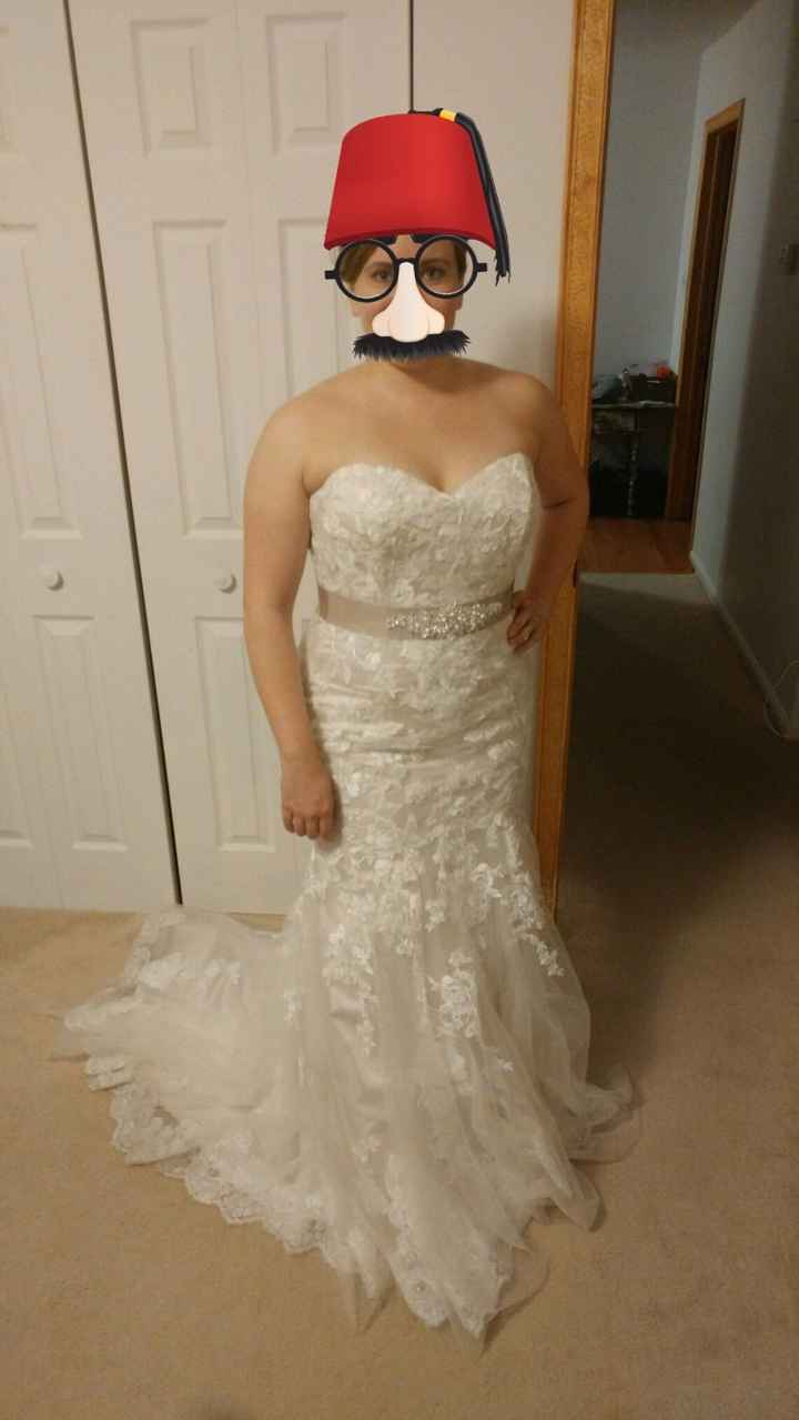 Said yes to the third dress!
