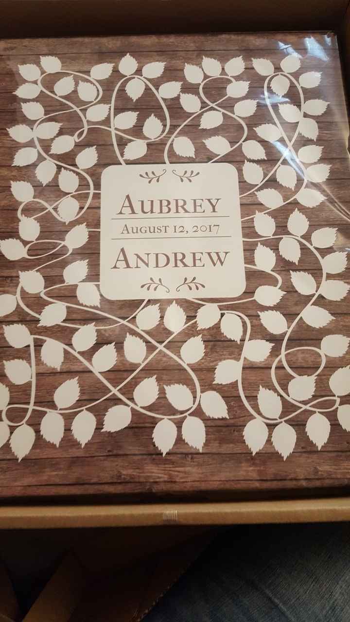 Our Guest Book Came!