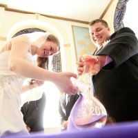 Who is NOT having it in a church?