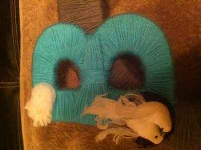 My yarn wreath :)