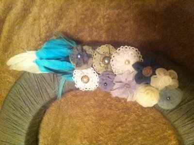 My yarn wreath :)