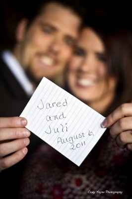 Are you using signs when you do your engagement shoot?