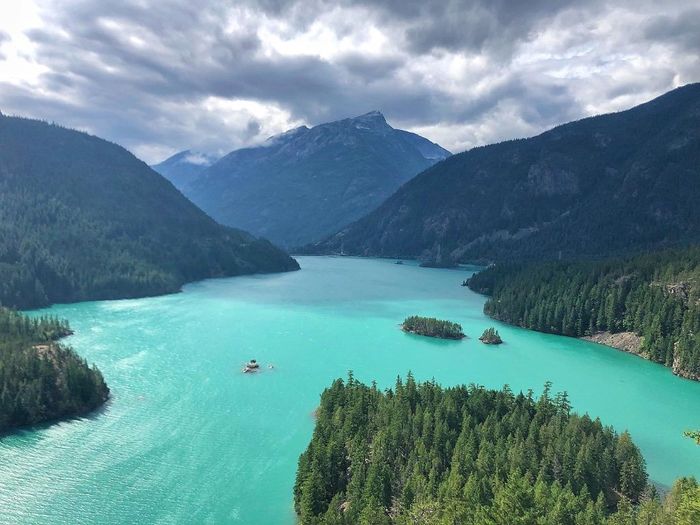 He proposed on a hike in North Cascades, WA. 