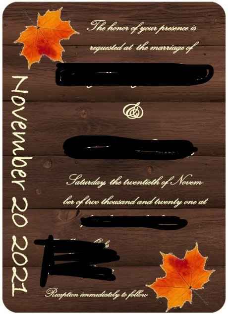 What do your invites look like? - 1
