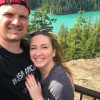 He proposed on a hike in North Cascades, WA. 