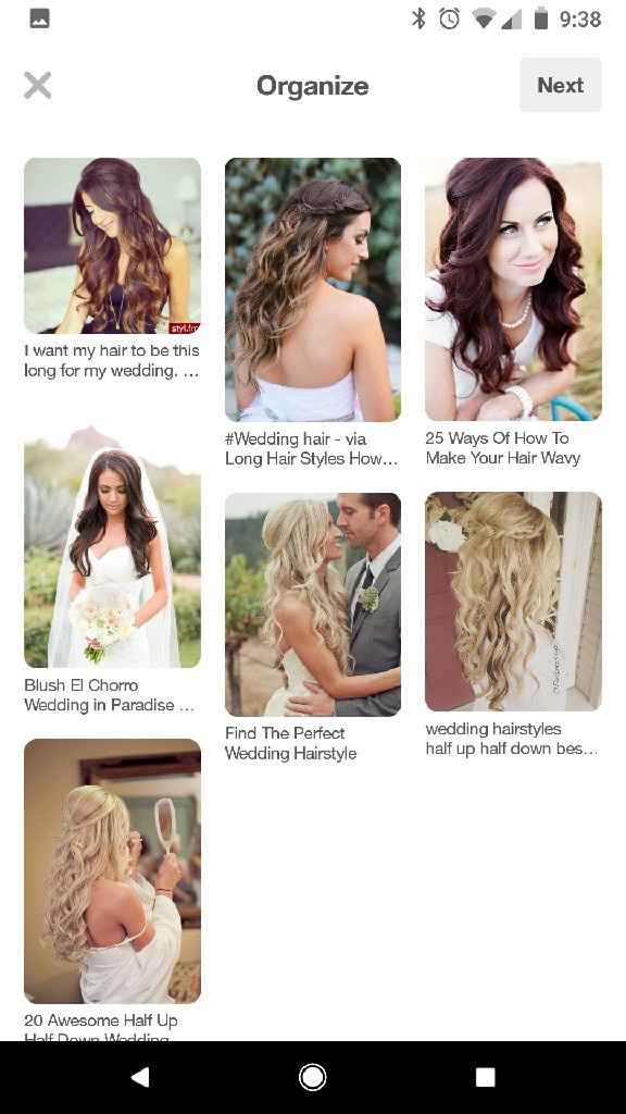 Half up & half down and down hairstyles - 1