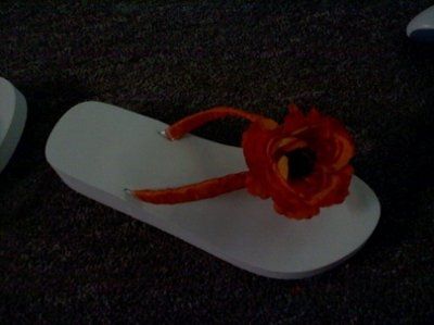 WR -  Flip flops on wedding day?