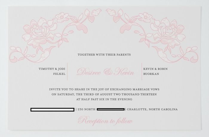 Proofread my invitations please!