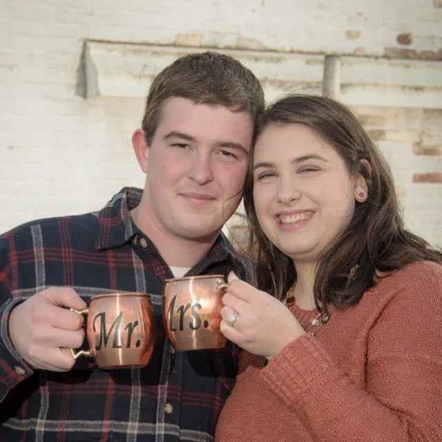 Coffee Themed Engagement Shoot