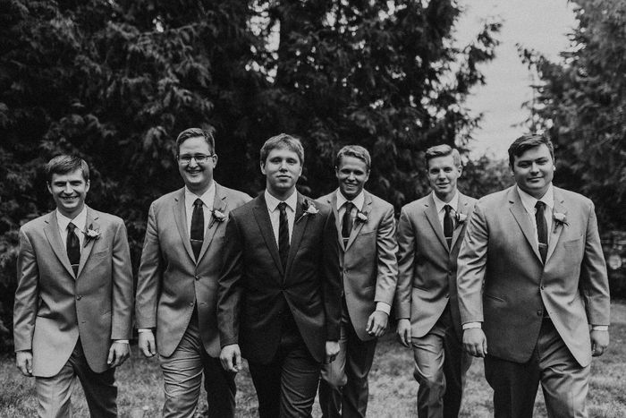 as a bridesmaid put it; "the stud squad"