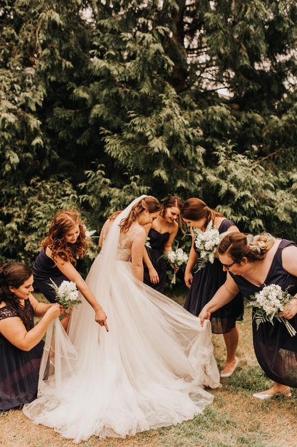 I got so many pine needles in my dress