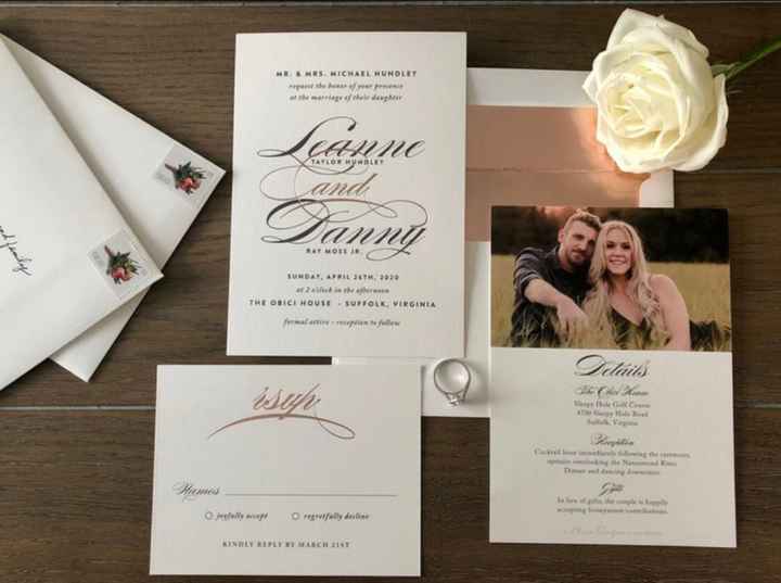 Where are your invitations from. - 1