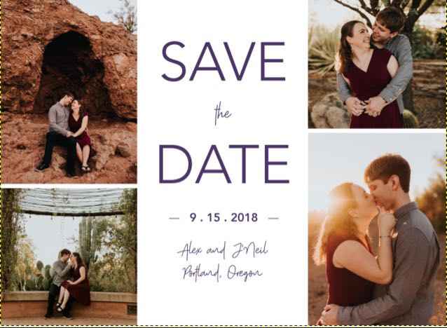 Show us your Save The Dates - 1