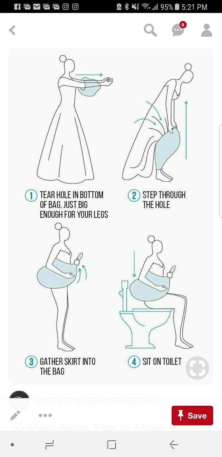 Peeing in a Ballgown Dress