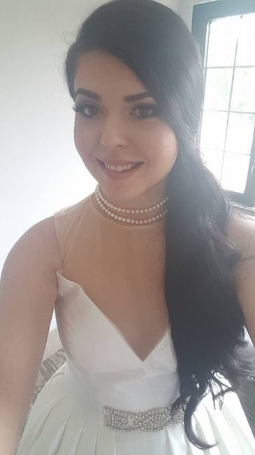 Show off the outfit you will wear / wore to your wedding / bridal shower!