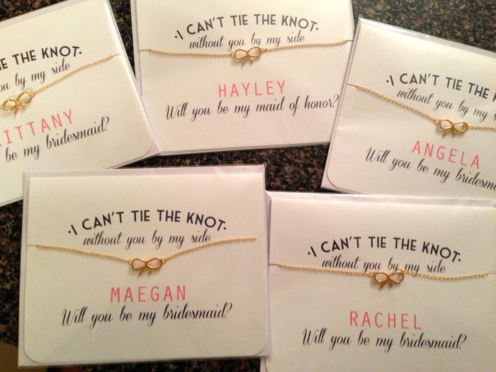How did you ask your bridesmaids?