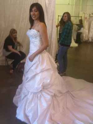 Tried on my first dress!