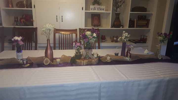 reception table 