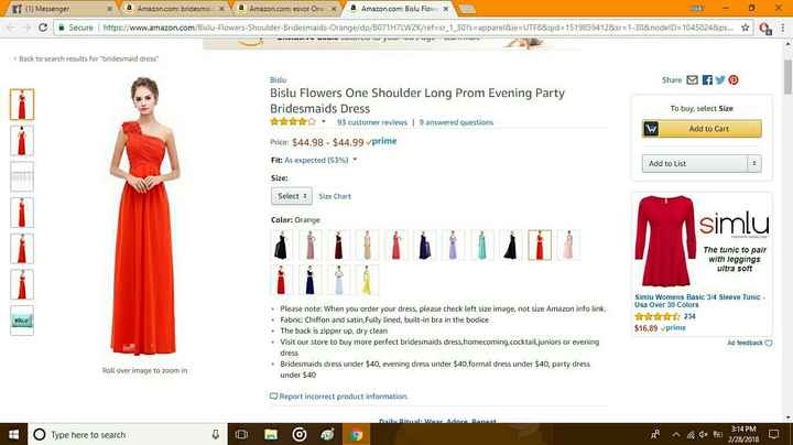 Bridesmaid dresses . Where oh where ? - 2