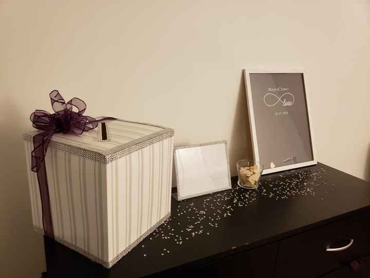 I'm working on Diys for the guest book table. What's missing? - 1