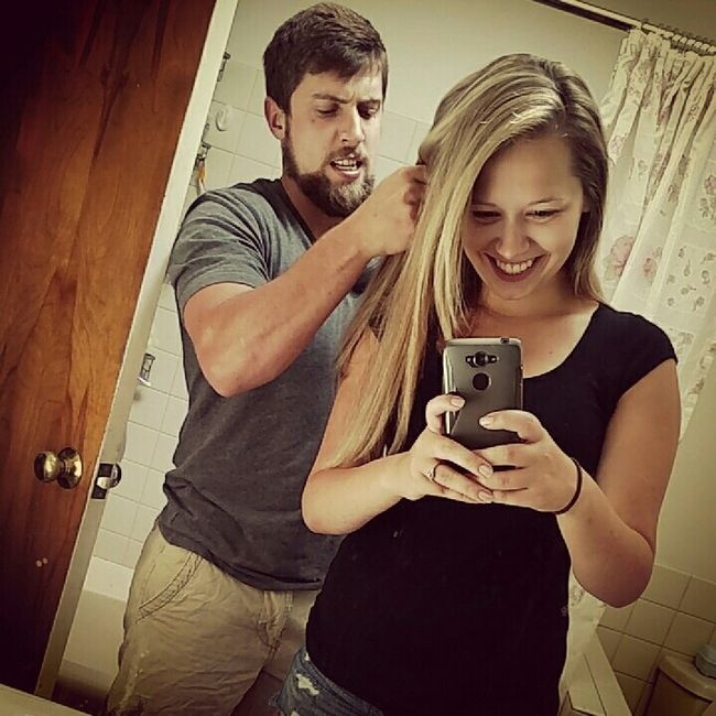 In the selfie spirit, any favorite pic of you and FH or DH?