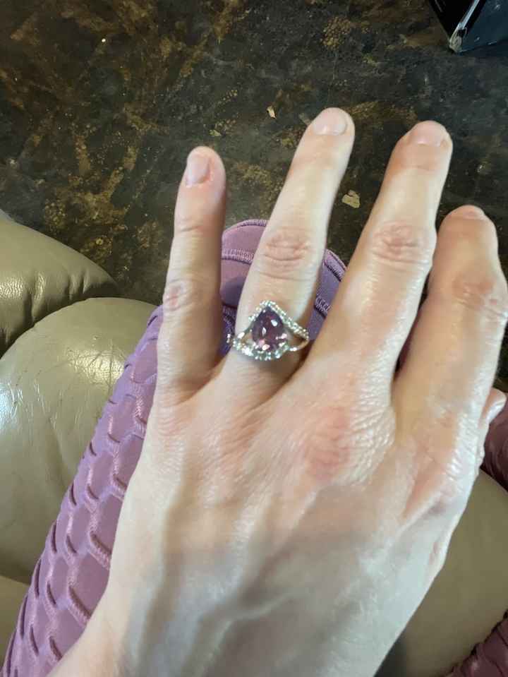 Show Me Your Non Diamond Engagement Rings! 13