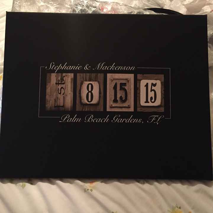 Our Alternative Guest Book Arrived!