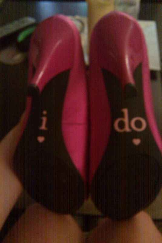 "I Do" Bling on bride shoes??