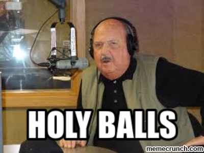 Holy balls... it's my last pre-wedding day at work