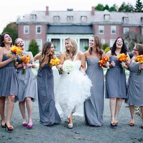 Mismatch bridesmaid dress question.... the long and the short of it