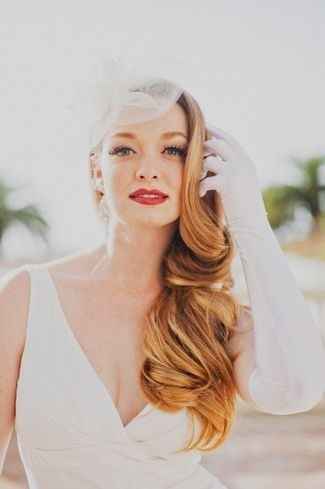 Brides wearing their hair down