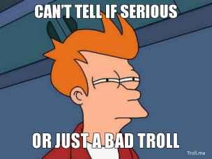 The trolls come out at night?