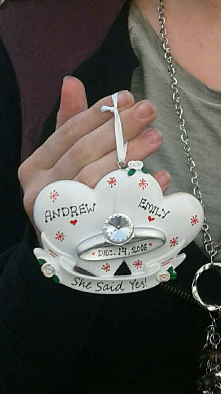 Engagement Christmas ornaments!