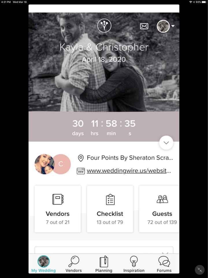 Officially postponed my April wedding. - 1