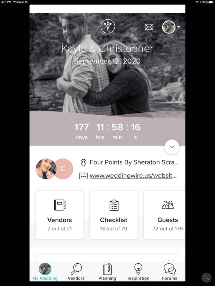 Officially postponed my April wedding. - 2