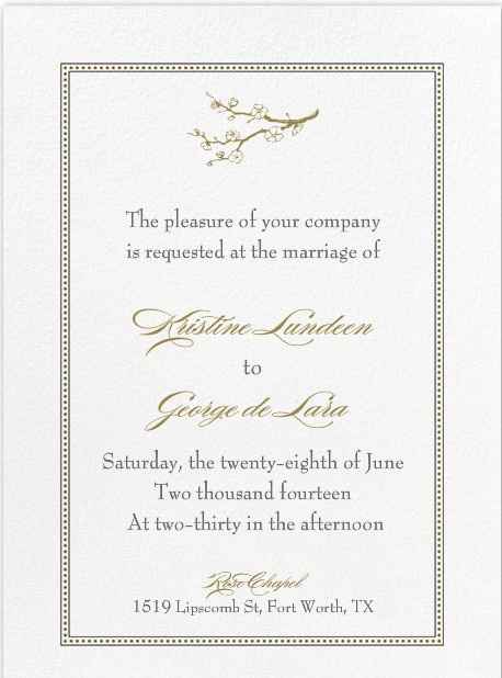 Can I see your WEDDING INVITES