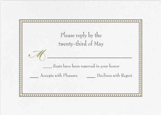 Can I see you RSVP card