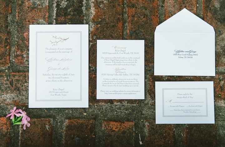 Wedding Invitations show and tell ...