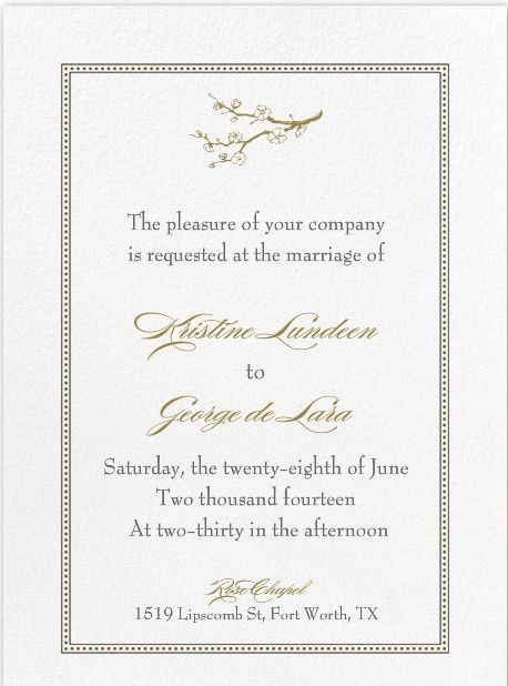 Can I see your WEDDING INVITES